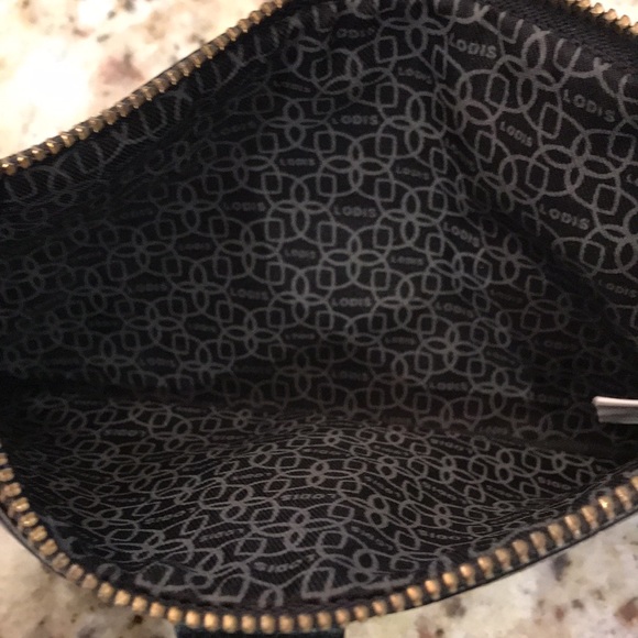 Lodis black leather wristlet wallet - Picture 4 of 5